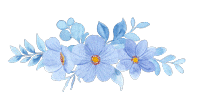 蓝底花
