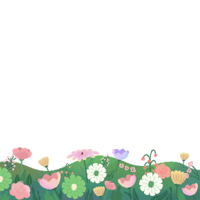 花开草地